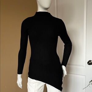 Black Ribbed Bodycon sweater